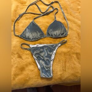 Victoria Secret Women’s Velvet Green Bikini